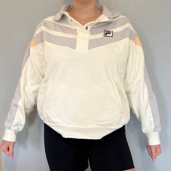 FILA sweatshirt with collar - Picture 1 of 14